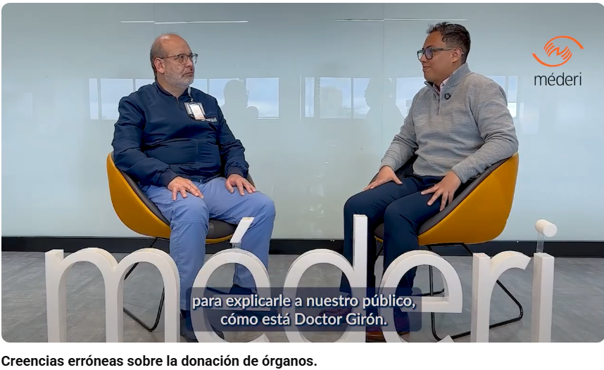 Entrevista de podcast institucional de la Red Hospitalaria Méderi sobre creencias erróneas acerca de la donación de órganos